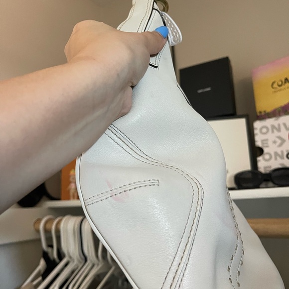 Y2K Style Coach Cream White Leather Hobo Hampton Bag - Picture 13 of 16